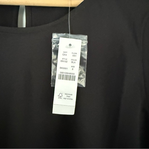 NEW J. Crew Winter Garden Dress Sz 6 Black - Picture 9 of 11